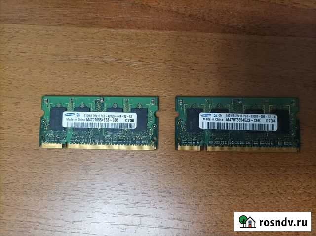Оперативная память SO-dimm DDR2 667MHz 512Mb Видное - изображение 1