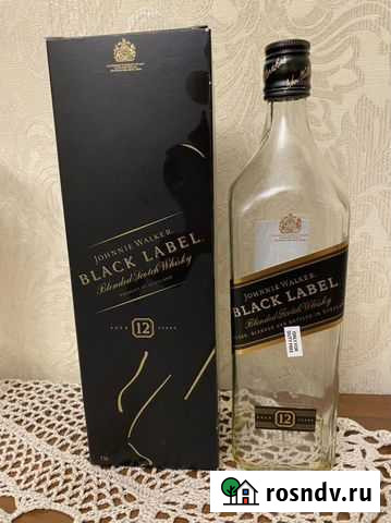 Бутылка пустая с коробкой из под виски Краснодар - изображение 1