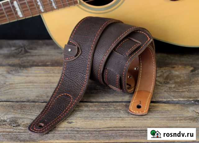 Гитарный ремень ручной работы. кожа Тольятти - изображение 1