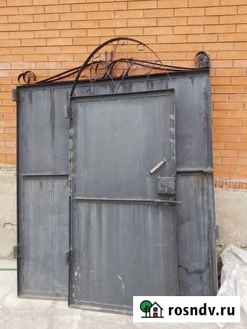 Ворота с колиткой металлические Дивногорск - изображение 1