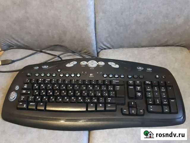 Клавиатура logitech Corded AQ6-7R15 Каменск-Уральский - изображение 1