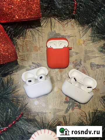 AirPods 2/3 / Airpods Pro Топ + доставка и пoдaрки Краснодар - изображение 1