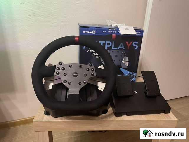 Руль Artplays v1200 vibro racing wheel Тюмень - изображение 1