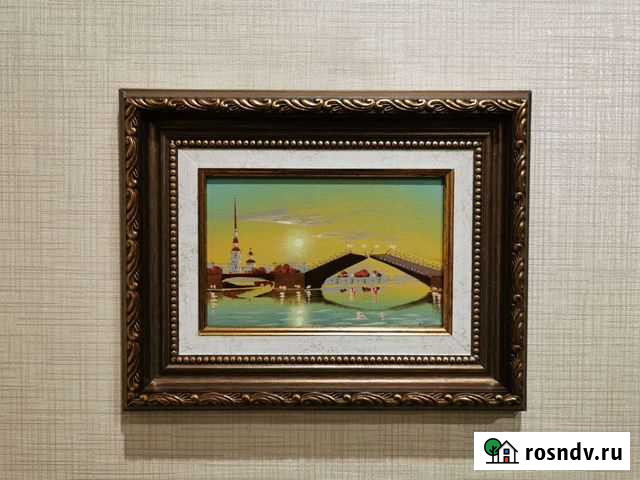 Картина маслом на холсте Город Санкт-Петербург - изображение 1