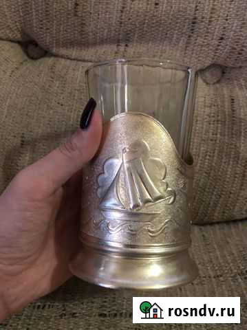 Подстаканник СССР кораблик Тверь - изображение 1