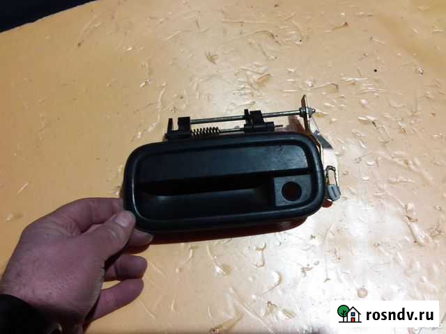 Ручка двери наружная левая Toyota LC Prado 90 Химки - изображение 1