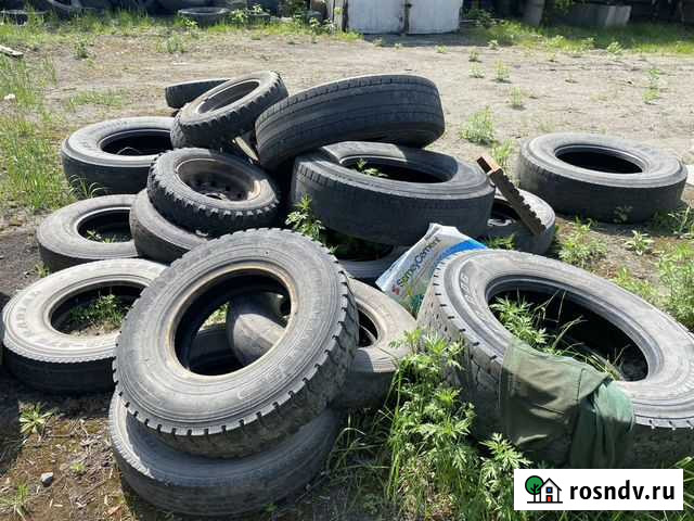 Резина отработанная от грузовых и легковых авто Бийск - изображение 1
