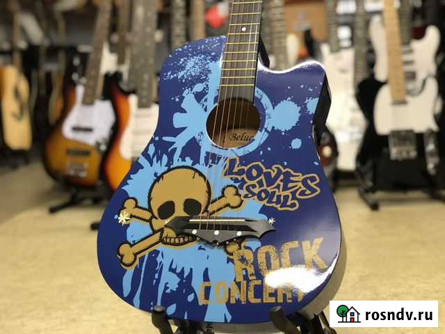 Гитара Rock синяя Нижний Новгород - изображение 1