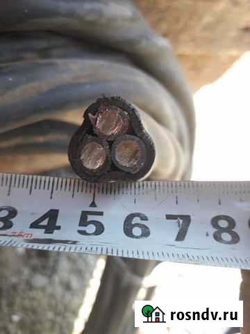 Кабель б/у алюминиевый аввг 3х25. Диаметр жилы 5,3 Орск - изображение 1