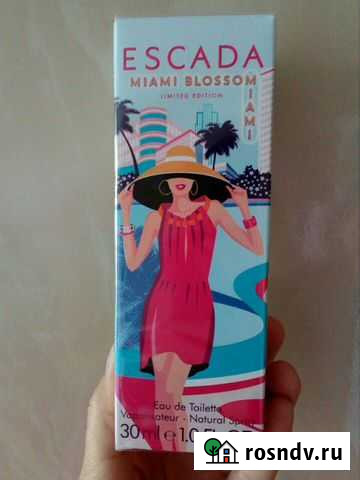 Туалетная вода Escada Miami Blossom Новая Саратов - изображение 1