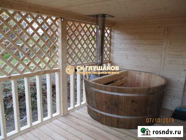 Баня из сухого или клееного бруса с купелью Балашиха - изображение 1