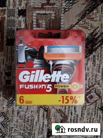 Сменные кассеты Gillette Fusion 5 Power 6 шт Саратов - изображение 1