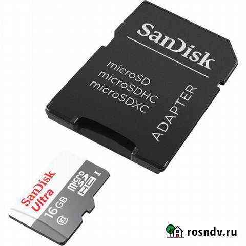 Sandisk microsdhc 16GB Сlass 10 Ultra 80 mb/s Санкт-Петербург