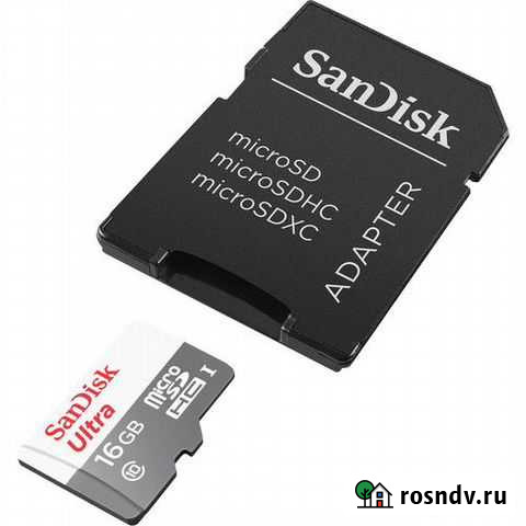 Sandisk microsdhc 16GB Сlass 10 Ultra 80 mb/s Санкт-Петербург - изображение 1