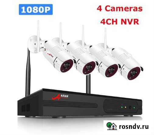 Видеорегистратор WiFi комплект IP 4 камеры Сыктывкар - изображение 1