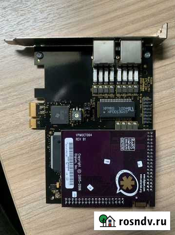 Digium Asterik TE220 2-Port T1/E1 c vpmoct064 Чита - изображение 1