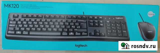 Клавиатура + мышь Logitech MK120 (новые) Калининград - изображение 1