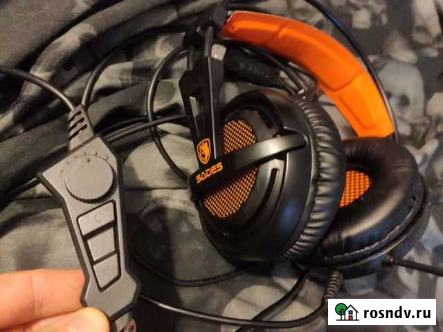 Игровая гарнитура наушники sades A6 звук 7.1 Калининград - изображение 1