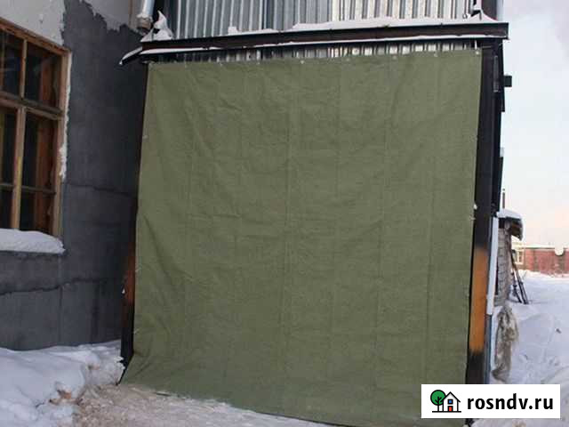 Полог тент, штора для гаража из огнеуп брезента Бийск - изображение 1