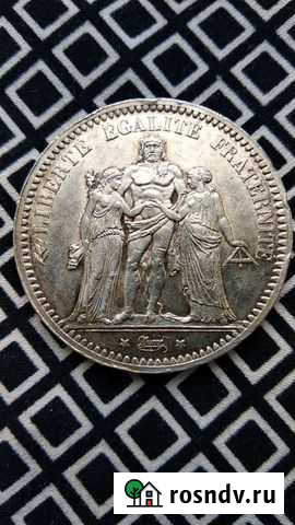 5 франков 1873 г.(А) Уфа - изображение 1