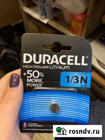 Батарейка CR1/3N Duracell varta Санкт-Петербург - изображение 1