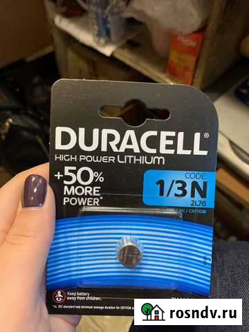Батарейка CR1/3N Duracell varta Санкт-Петербург - изображение 1
