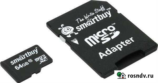 Карта памяти MicroSD 64Gb 10class Smart Buy Иваново - изображение 1