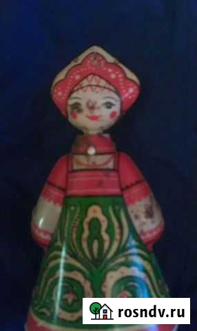 Жестяная кукла с заводом СССР Рязань - изображение 1