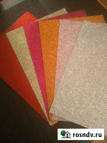 Цветная глиттерная бумага Москва - изображение 1