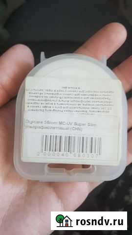 Защитный фильтр от ультрафиолета Digicare 58mm Тюмень - изображение 1