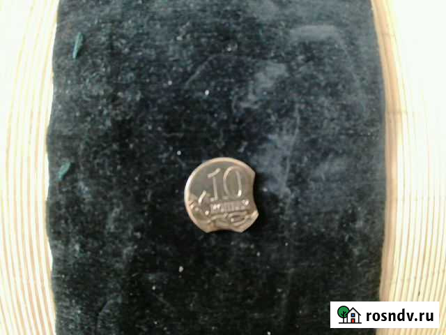 Брак 10 копеек 2014г. Двойной выкуслуна Липецк - изображение 1