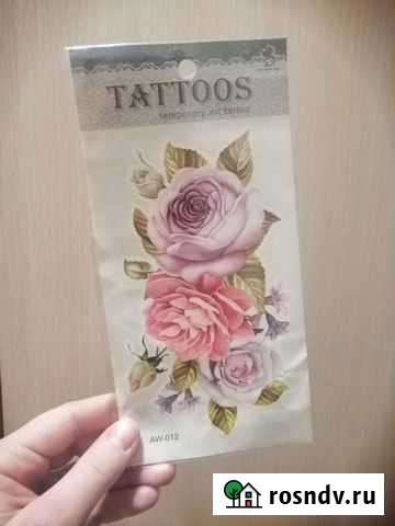 Переводное тату розы Калининград - изображение 1