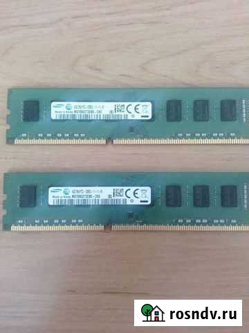 8GB DDR3 (2x4G Samsung M378B5273EB0-CK0) Новосибирск - изображение 1
