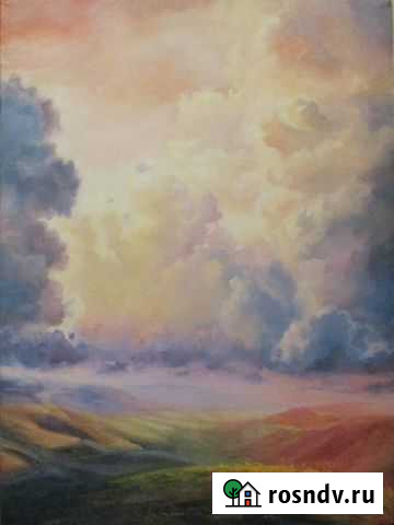 Продам картину холст масло Анапа - изображение 1