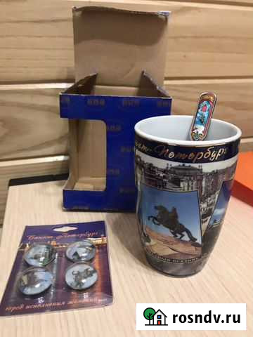 Сувениры из Санкт-Петербурга кружка ложка, магниты Тула - изображение 1