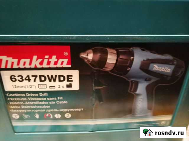 Аккумуляторная дрель шуруповерт makita Тула - изображение 1