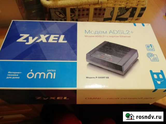 Модем adsl2+ Zuxel P660-RT EE как новый упаковка Саратов - изображение 1