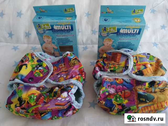 Многоразовые подгузники (3-6кг) + набор вкладышей Воронеж - изображение 1