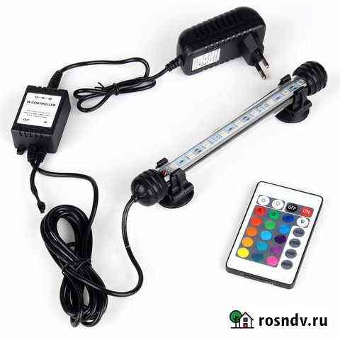 Аквариумная лампа RGB цветная 180*20 мм Новосибирск
