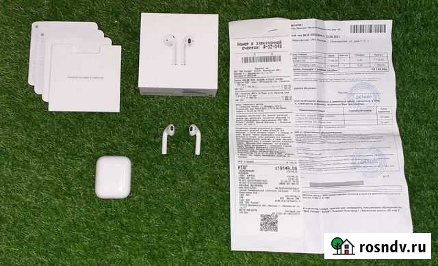 Airpods 2 (A1602) оригинал гарантия до 23.09.23 Пенза - изображение 1