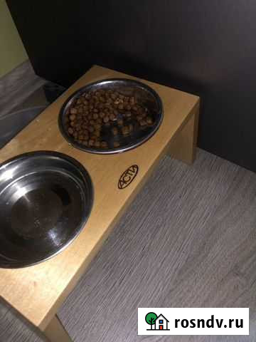 Столик под миски для собак Хабаровск - изображение 1