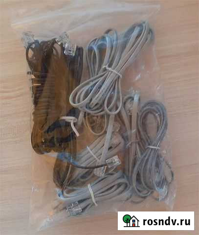 Телефонный кабель RJ-9/RJ-11/RJ-14 в ассортименте Москва - изображение 1