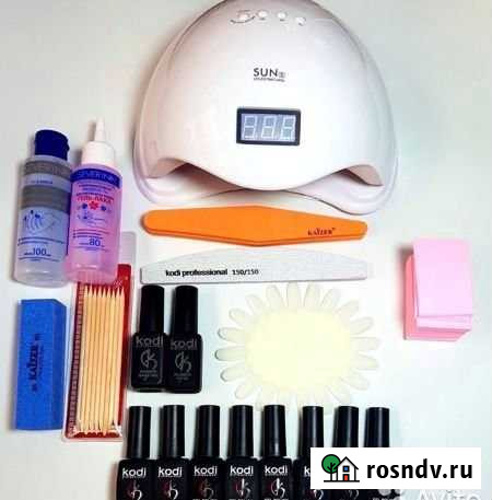 Набор для маникюра и педикюра лампа+лаки Липецк - изображение 1