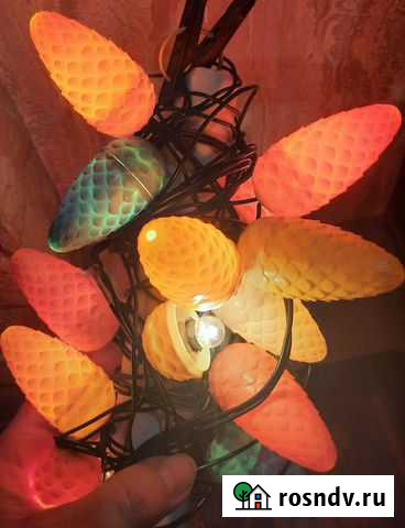 Новогодняя гирлянда СССР шишки Димитровград - изображение 1