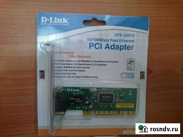 Сетевая карта PCI D-Link DFE-520TX Новосибирск - изображение 1