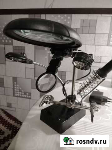 Лупа настольная, с подсветкой. Под паяльник Арзамас - изображение 1