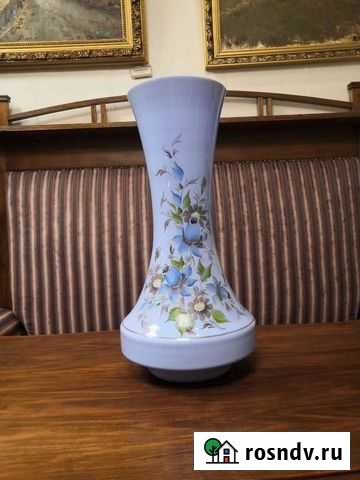 Ваза молочное стекло Болотиных Царская Россия Липецк - изображение 1