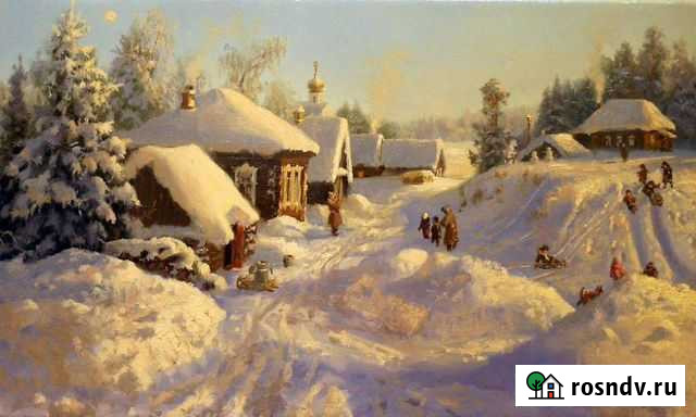 Картина маслом Зима Анапа - изображение 1