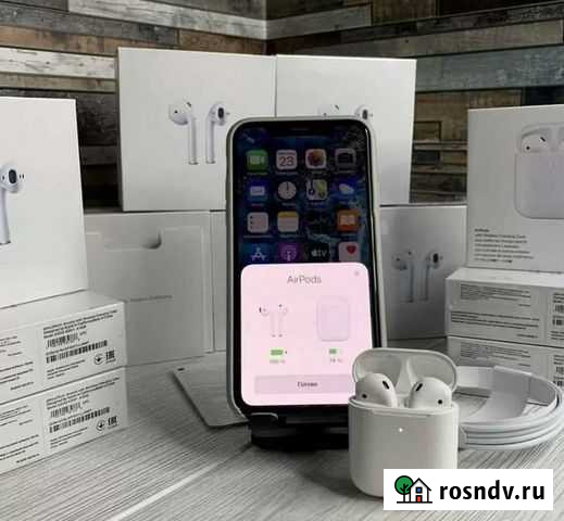 AirPods 2 / AirPods Pro оригинал 1:1 Хабаровск - изображение 1