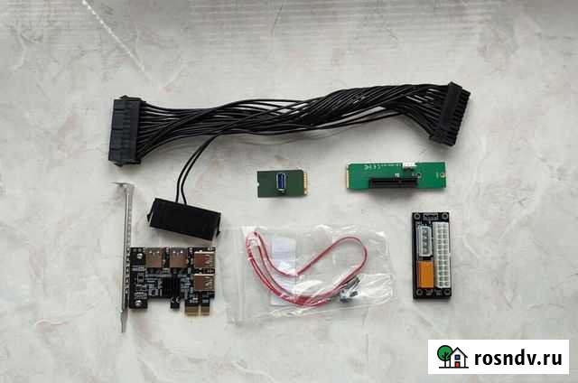 Расширитель pci-e, переходник m2, синхронизатор бп Сергиев Посад - изображение 1